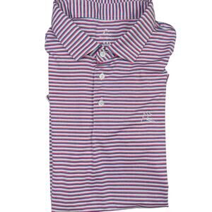 Rhoback Golf Performance Polo Sz XXL Short Sleeve Spacious Skies Heather Stripe